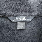Eddie Bauer Men's Soft Shell Jacket Black Fleece Lined Full Zip Size L Outdoor