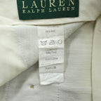LAUREN RALPH LAUREN 90年代 グレンチェック スラックス パンツ L ベージュ 2タック プリーツ ダブルカフス