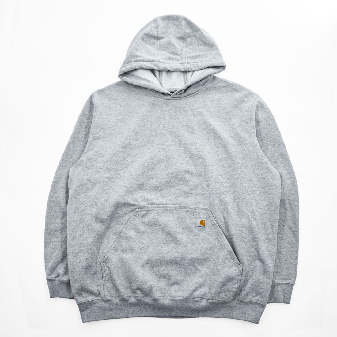 carhartt ルーズフィット プルオーバーパーカー XL グレー 裏起毛 ビッグサイズ LOOSE FIT カンガルーポケット TS0121-M