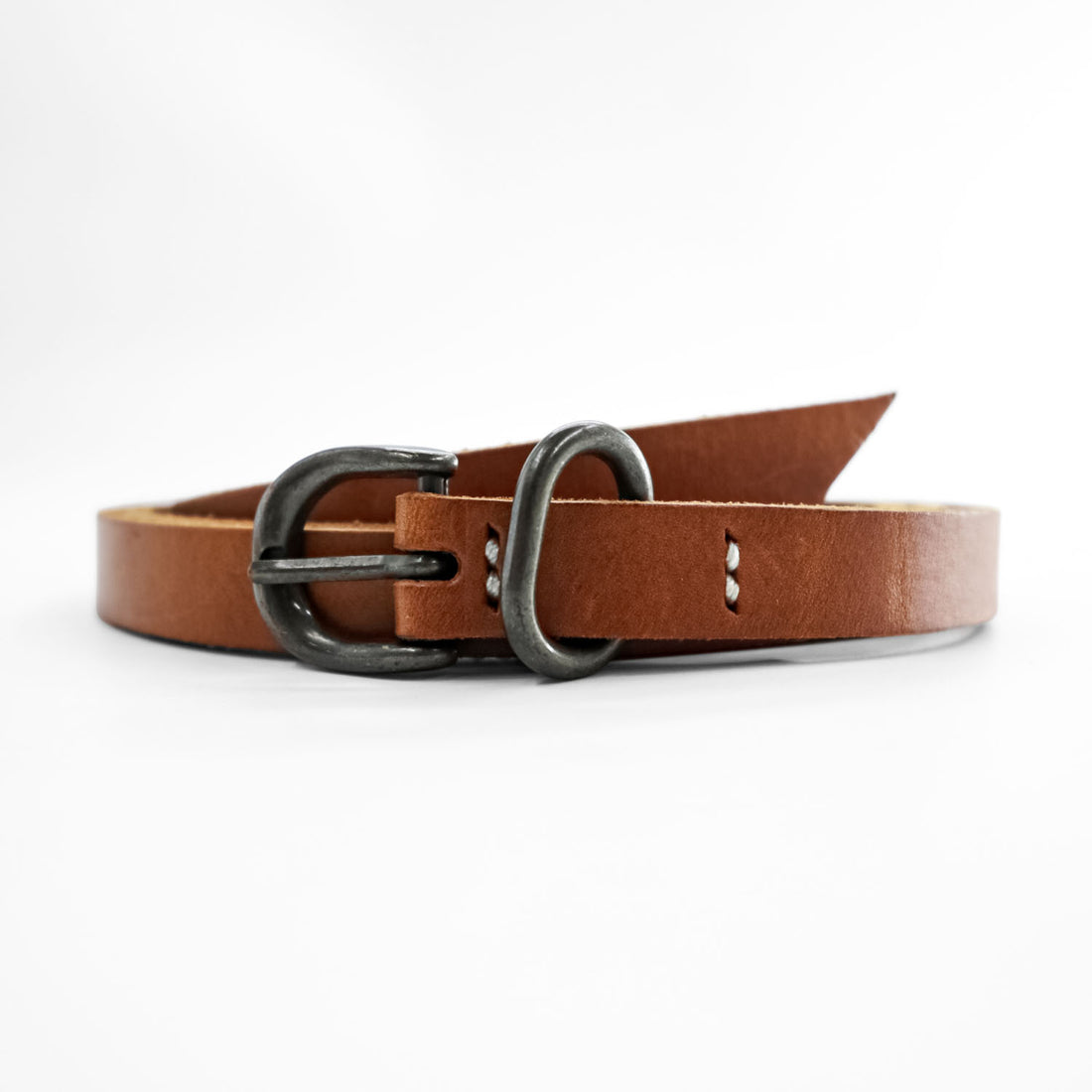 Hender Scheme テールベルト tail belt レザー ナローベルト 124cm ブラウン 牛革