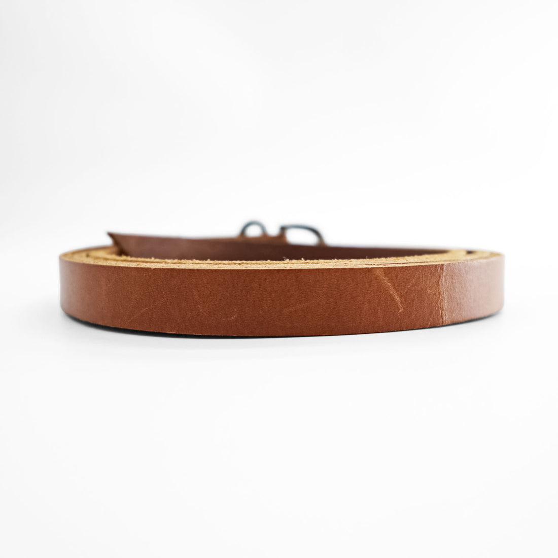 Hender Scheme Tail Belt Brown Cow Leather Narrow Long Belt 124cm Japan