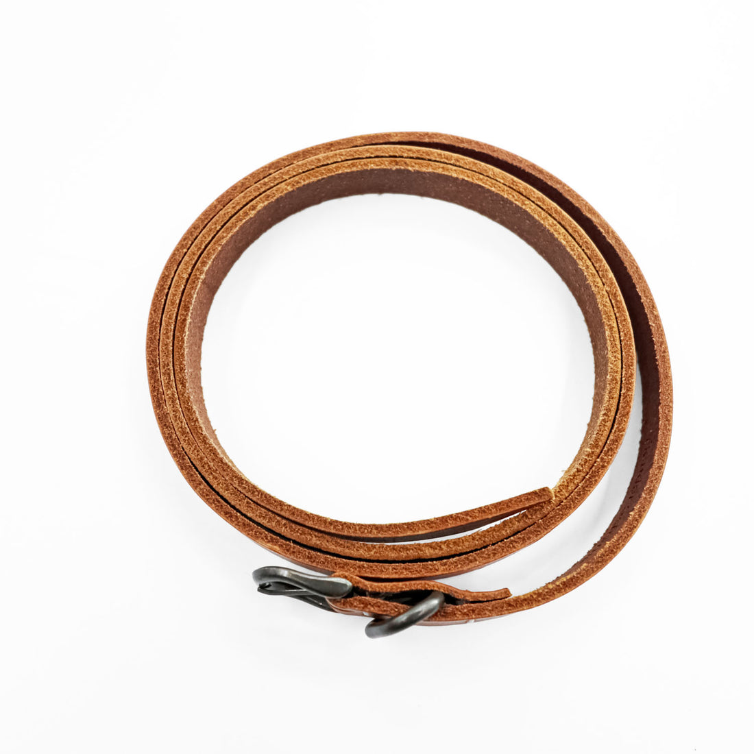 Hender Scheme Tail Belt Brown Cow Leather Narrow Long Belt 124cm Japan