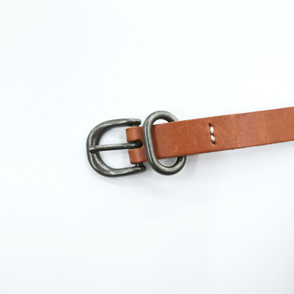 Hender Scheme Tail Belt Brown Cow Leather Narrow Long Belt 124cm Japan