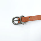 Hender Scheme Tail Belt Brown Cow Leather Narrow Long Belt 124cm Japan