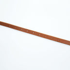 Hender Scheme Tail Belt Brown Cow Leather Narrow Long Belt 124cm Japan