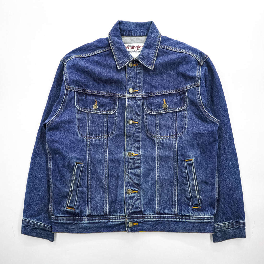 Wrangler 90年代 デニムジャケット RUGGED WEAR Gジャン M インディゴ ブルー RJK30AN