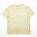 AURALEE 日本製 シームレス クルーネック Tシャツ M イエロー Seamless Crew Neck Tee A00T01ST