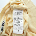 AURALEE 日本製 シームレス クルーネック Tシャツ M イエロー Seamless Crew Neck Tee A00T01ST