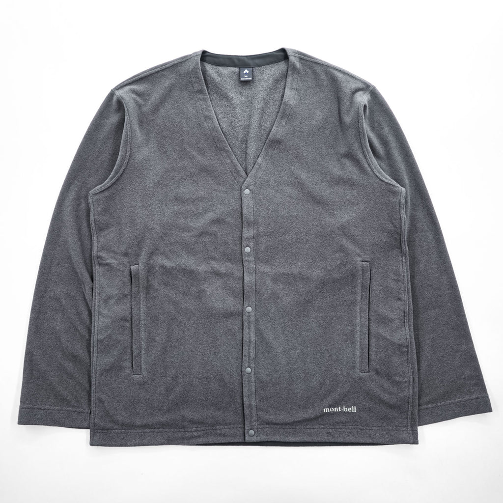 mont-bell シャミース カーディガン XL グレー フリース スナップボタン 1114665