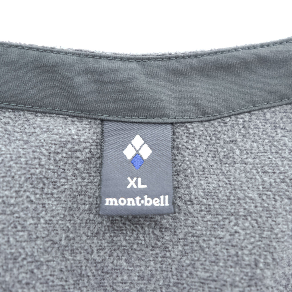mont-bell シャミース カーディガン XL グレー フリース スナップボタン 1114665