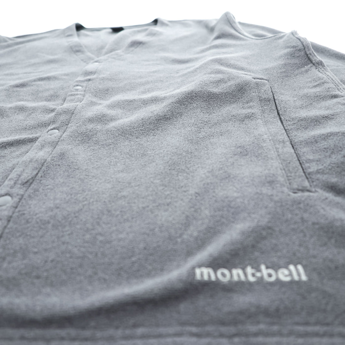mont-bell シャミース カーディガン XL グレー フリース スナップボタン 1114665