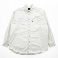 Levi's RED TAB JEANS 長袖デニムワークシャツ M ホワイト メタルボタン ダブルポケット 60560-1309