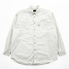 Levi's RED TAB JEANS 長袖デニムワークシャツ M ホワイト メタルボタン ダブルポケット 60560-1309