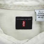 Levi's RED TAB JEANS 長袖デニムワークシャツ M ホワイト メタルボタン ダブルポケット 60560-1309