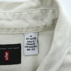 Levi's RED TAB JEANS 長袖デニムワークシャツ M ホワイト メタルボタン ダブルポケット 60560-1309