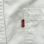 Levi's RED TAB JEANS 長袖デニムワークシャツ M ホワイト メタルボタン ダブルポケット 60560-1309