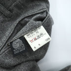 BURBERRY 日本製 90年代 ヴィンテージ 2タック スラックス パンツ M グレー ツイード プリーツ