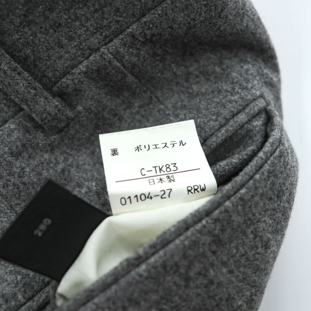 BURBERRY 日本製 90年代 ヴィンテージ 2タック スラックス パンツ M グレー ツイード プリーツ