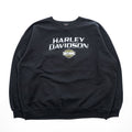 HARLEY DAVIDSON 両面プリント スウェット トレーナー 2XL ブラック ビッグサイズ LOESS HILLS