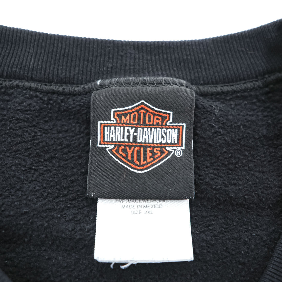 HARLEY DAVIDSON 両面プリント スウェット トレーナー 2XL ブラック ビッグサイズ LOESS HILLS