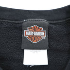 HARLEY DAVIDSON 両面プリント スウェット トレーナー 2XL ブラック ビッグサイズ LOESS HILLS