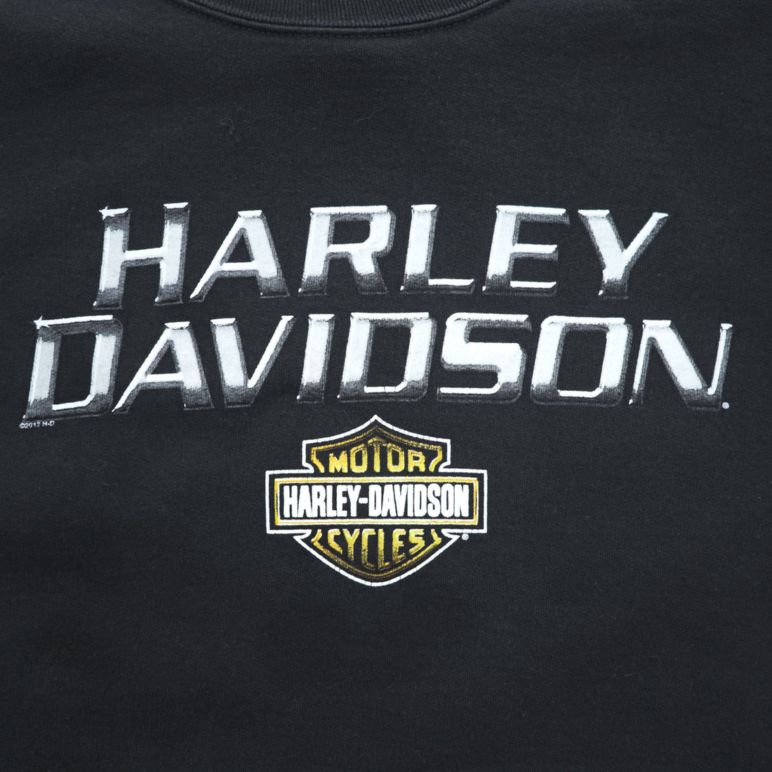 HARLEY DAVIDSON 両面プリント スウェット トレーナー 2XL ブラック ビッグサイズ LOESS HILLS