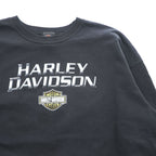 HARLEY DAVIDSON 両面プリント スウェット トレーナー 2XL ブラック ビッグサイズ LOESS HILLS