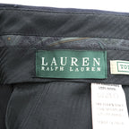LAUREN RALPH LAUREN 90年代 ヴィンテージ スラックス パンツ L ブラック 2タック プリーツ ダブルカフス