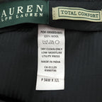 LAUREN RALPH LAUREN 90年代 ヴィンテージ スラックス パンツ L ブラック 2タック プリーツ ダブルカフス