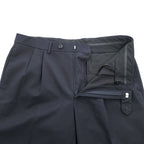 LAUREN RALPH LAUREN 90年代 ヴィンテージ スラックス パンツ L ブラック 2タック プリーツ ダブルカフス