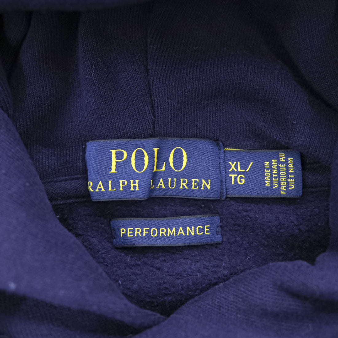 Polo Ralph Lauren プルオーバー パーカー XL ネイビー 裏起毛 PERFORMANCE ポニー刺繍 フロントポケット