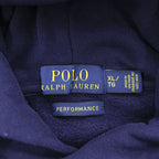 Polo Ralph Lauren プルオーバー パーカー XL ネイビー 裏起毛 PERFORMANCE ポニー刺繍 フロントポケット