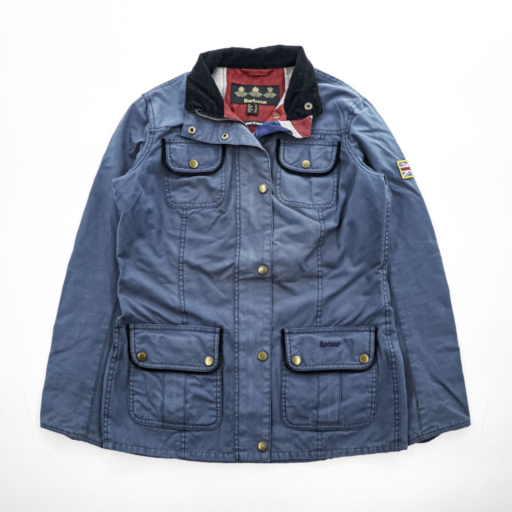 Barbour Heritage Utility Jacket LWX0288 Navy Women's UK12 2013