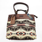 PENDLETON 2Way Tote Shoulder Bag Native Wool Leather Brown Made in Japan