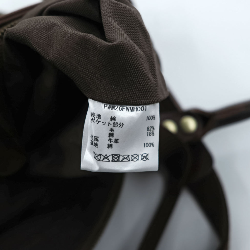 PENDLETON 2Way Tote Shoulder Bag Native Wool Leather Brown Made in Japan