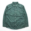 mont-bell All-Over Print Long Sleeve Shirt L Green Polyester Style 1114284 Made in India WIC Light Print Long Sleeve Shirt Men's