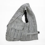 TOMORROWLAND Striped Tailored Vest Gilet Cotton Paper Blend Size M Japan