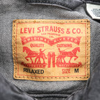 Levi's Type II Trucker Jacket A7632-0002 Relaxed Black Denim Men's M 2024