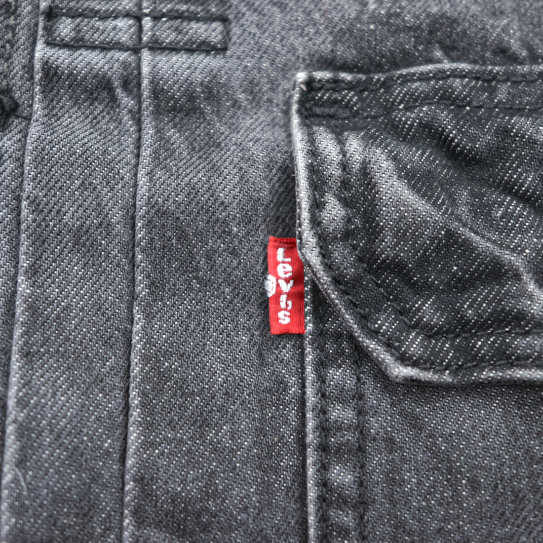 Levi's Type II Trucker Jacket A7632-0002 Relaxed Black Denim Men's M 2024