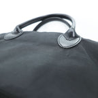 Herve Chapelier Vintage ND Line Leather Handle Boat Tote S Black Nylon Sheep Tag