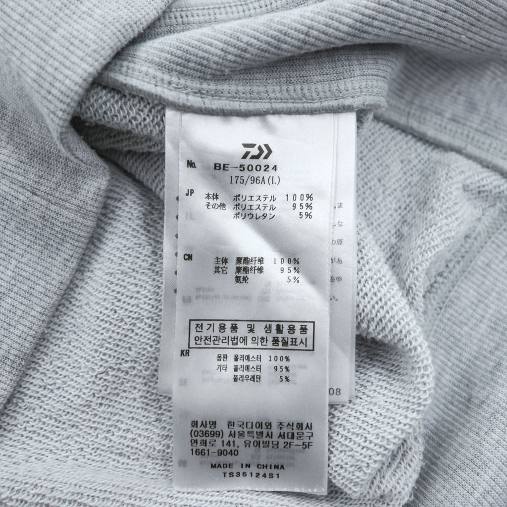 DAIWA BE-50024 Raglan Sweatshirt Gray L TECH SWEAT CREW FREEDOM SLEEVE 2024