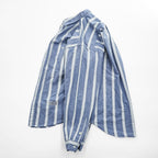 90s Levi's Blue White Striped Cotton Long Sleeve Shirt Men's M