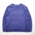 90s Polo Ralph Lauren Pony Embroidered Sweatshirt XL Blue Cotton