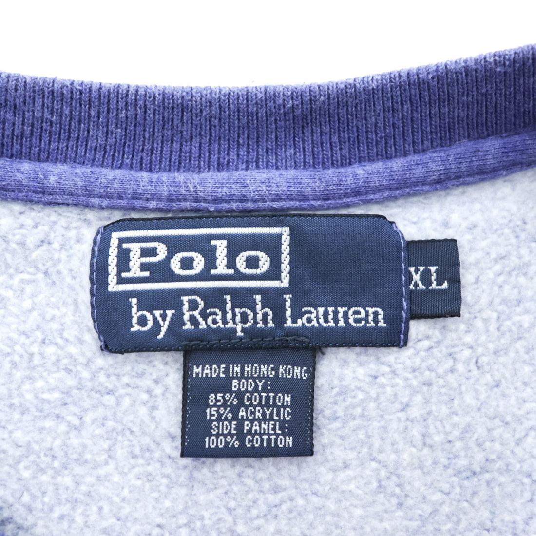 90s Polo Ralph Lauren Pony Embroidered Sweatshirt XL Blue Cotton