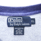 90s Polo Ralph Lauren Pony Embroidered Sweatshirt XL Blue Cotton