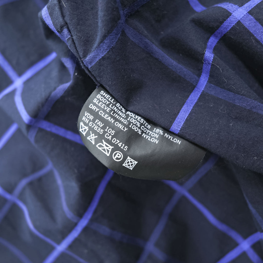 NAUTICA スウィングトップ ハリントンジャケット L ベージュ 裏地チェック チンストラップ ピーチスキン