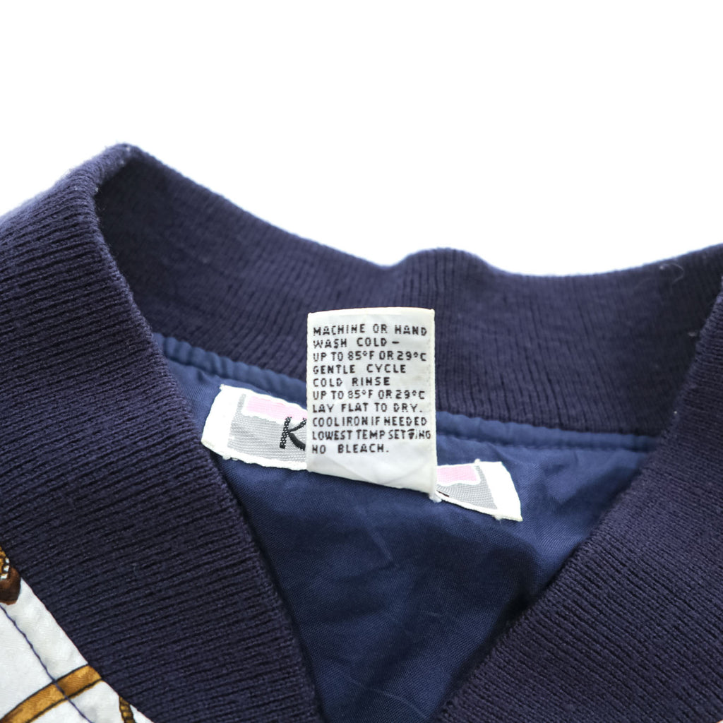 KOCAL 90年代 ヴィンテージ ブルゾン ボンバージャケット FREE マルチカラー 総柄 スカーフ バロック