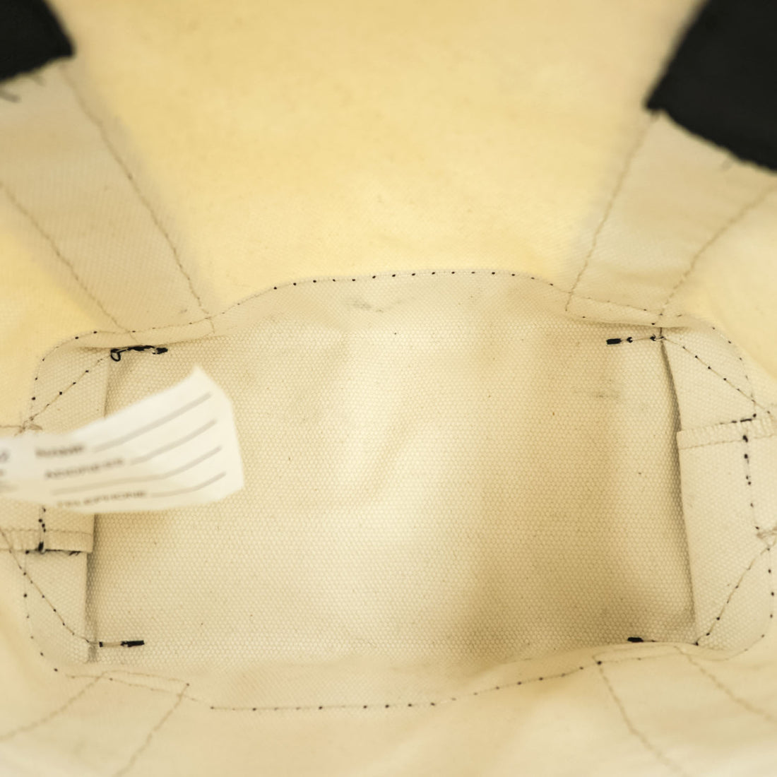 L.L.Bean ウェブハンドルトートバッグ ミニ ホワイト ブラック キャンバス 511152