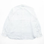 Polo Ralph Lauren リネン100% バンドカラー 長袖シャツ XL ホワイト 麻 OCEAN WASH LINEN
