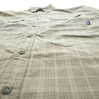 Patagonia オーガニックコットン 長袖チェックシャツ XL グリーン ダブルポケット ルーマニア製 ORGANIC COTTON